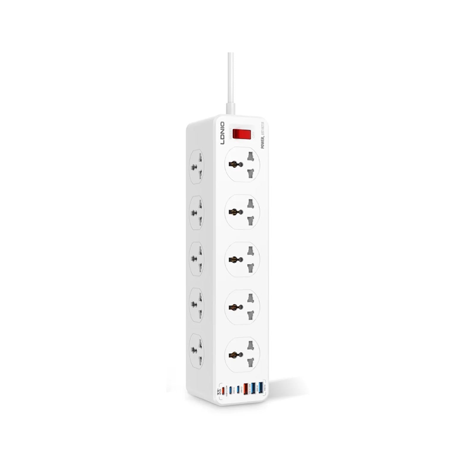 LDNIO 10 AC Outlets Universal Power Strip 2500W LDNIO